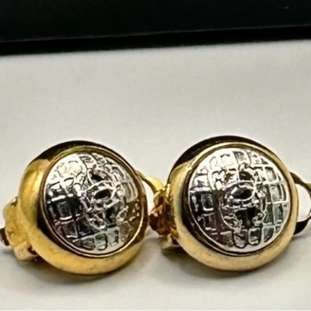 Chanel Gold and Silver Earrings
